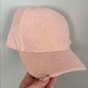 Lyla + Luxe Pink Felt Baseball Cap